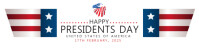 Professional Presidents Day Google Classroom Banner template