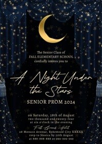 Prom Night A4 template