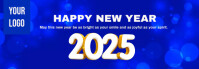 Purple Modern & Minimal Happy New Year Wishes Template Design Tumblr Banner