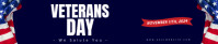 Purple Modern & Minimal Veterans Day Spanduk Soundcloud template