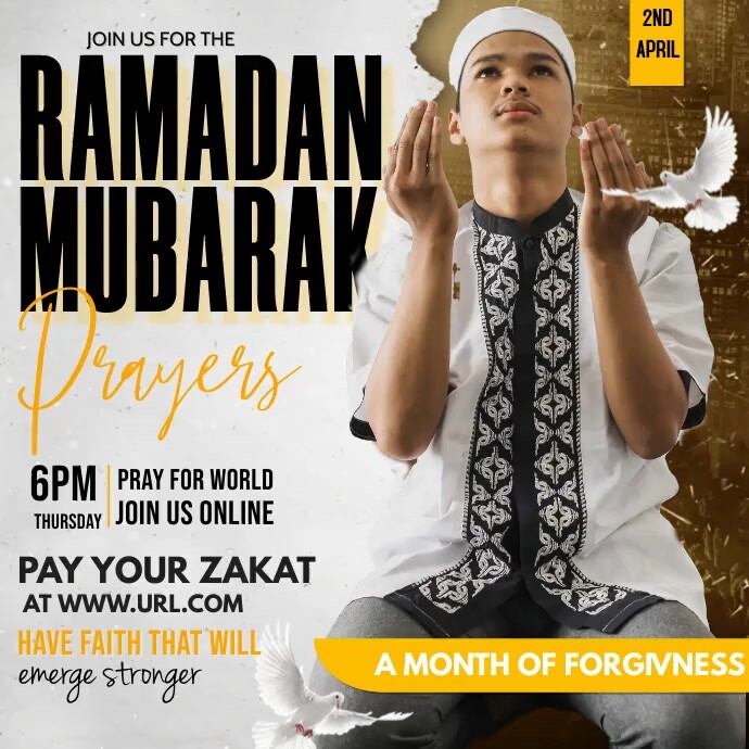 Ramadan Kareem Квадрат (1 : 1) template