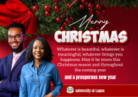 Red Professional Christmas A1 template
