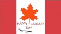 Red Typographic Worker's Pride Presentation ( template