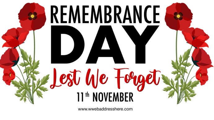 remembrance day 数字显示屏 (16:9) template