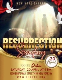 Resurrection Flyer template