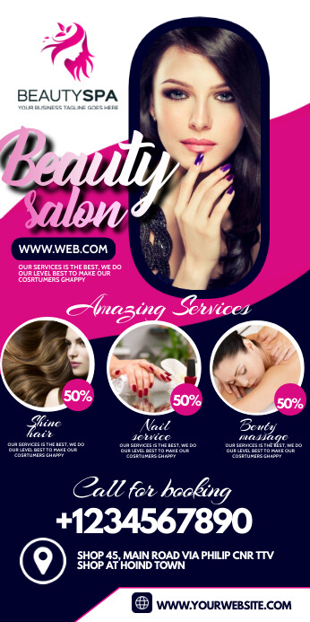 Salon banner template