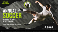 Soccer Banner Template Facebook Cover Video (16:9)
