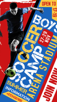 SOCCER CAMP Historia de Instagram template