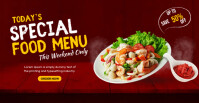 Special Food Menu Capa para evento do Facebook template