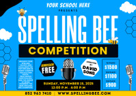 Spelling Bee Competition Postal template