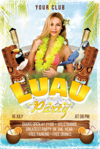 Summer Tropical Flyer Ishidi elingu 4' × 6' template