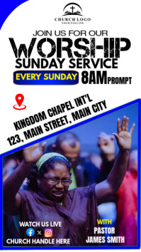sunday service flyer Instagram Story template