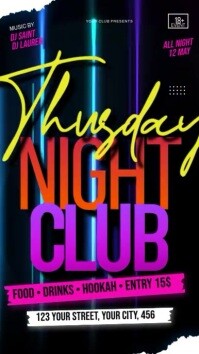 Thursday Night Club Instagram-verhaal template