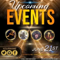 UPCOMING EVENTS AD INSTAGRAM TEMPLATE