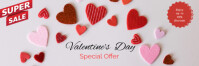 Valentine's Day Business Sale Email Header En-tête d'e-mail template