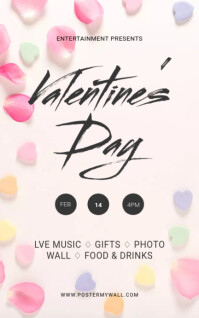 Valentine's Day Party Flyer Template Kindle-/Bucheinbände
