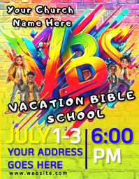 VBS Flyer (US-Letter) template