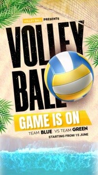 volley ball Instagram Story template