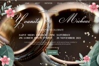 Wedding Invitation Poster template