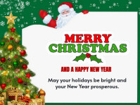 White Modern & Minimal Merry Christmas  Yard Sign template