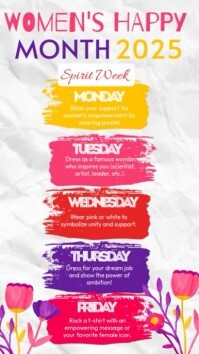 Women's Month Spirit Week Instagram Story template